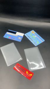 (1pc) Vibox Cover Plastik Pelindung Kartu ATM / SIM KTP Sampul Cover Flazz Etoll Card Pembungkus Tebal Awet Premium