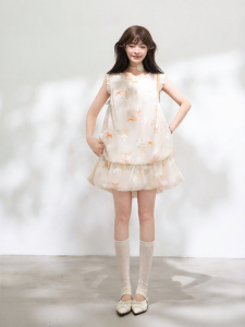 KEIKO | Heavy Embroidery Elegant New Chinese Style Short Dress