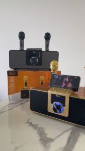 Loa Karaoke Bluetooth KEI K08 - Tặng Kèm 2 Mic KHông Dây Nghe Nhạc Cực Đã Âm Bass Cực Mạnh - Bảo Hành 1 Năm Loa Karaoke Mini