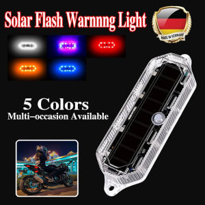 Solar Power Motorcycle LED Lights Supaer Bright Flash Warning Lights German Technology Original Waterproof Motorcycle Accessories Magnetic Wireless Emergency Tail Light Brake Light Strobe Anti-collision Light for Motorcycle Bicycle Car Various Car Models
