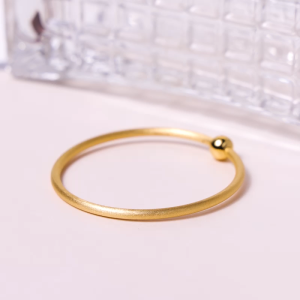 Chow Sang Sang 周生生 999.9 24K Pure Gold Charme Bangle for Women(06 Wrist size 14-15cm) 90343K Price-by-Weight 11.22g Gold