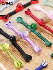 Elegant Chinese Style Button Womens Qipao Shirt High Grade Jade Beads Tailored Tuxedo Hanfu Decorative Accessories