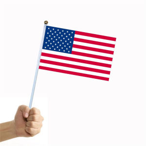 10Pcs/Set Mini American Flag Flag Usa 8X5In Flaglet National Day Bandila Watawat Ng Mini Flaglets