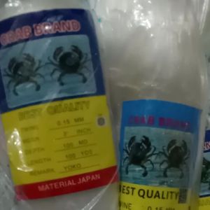 JARING IKAN/BURUNG (015mm)X(100MD X 100 YDS)YOKO (lubang inch tinggal pilih) mata berdiri
