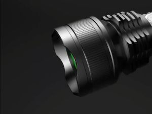 ODNUM Senter cahaya yang kuat T6 LED sumbu 500M iradiasi senter dengan Ipx6 tahan air dan tahan lama 6800mAh baterai lithium 18650 ganda