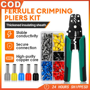 Wire Connectors VE Tubular Crimp Terminals Insulated Wire Stripper200PCS Crimping Ferrule Pliers