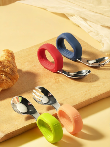 PUTOT | Left-handed Baby Feeding Spoon 316L Stainless Steel
