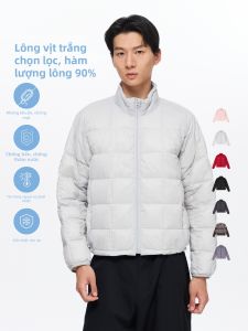 Áo Khoác Dày Mỏng 90% Lông Vịt Màu Trắng