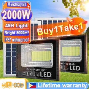 Solar Lights PHSolar light outdoor waterproof led solar light indoor light flood light lamp with solar panel