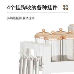 Narrow Kitchen Storage Rack Modern Simplicity Carbon Steel Countertop Oil Salt Vinegar Seasoning Organizer Cooking Utensil Holder