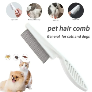 Pet Grooming Flea Comb Stainless Steel Care Comb Cat Dog Hair Brush Flea Removal Massage Comb Pet Portable Tools
