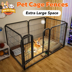 120*60*60 Dog fence Pet Playpen DIY Pen Fence Dog Cage Stainless Easy Assemble Pet Pen Fence Cage