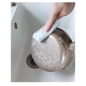 Set 5/10 Khăn Lau Chén Dĩa Bằng Dây Thép 2 Mặt Đa Năng Tiện Dụng 20x20cm-HAUSE