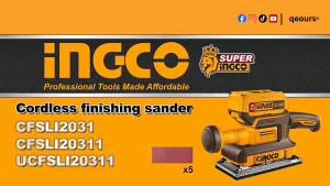 INGCO 20V CORDLESS FINISHING SANDER | BRUSHLESS MOTOR | CFSLI20311 CFSLI2031