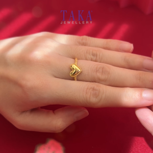 TAKA Jewellery 916 Gold Sweetheart Glow Ring