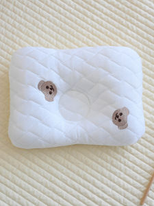 Newborn Baby Pillow Summer Cool Feeling 0-12 Months Baby Shaping Pillow Silk Absorbent Breathable Anti-Flat Head Pillow Pad