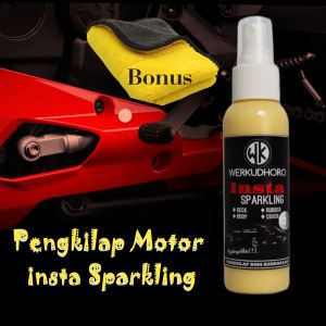 Pengkilap body mobil dan motor WK/daun talas/ penghilang baret pencerah warna motor free kain mi