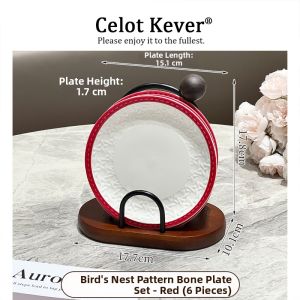 Relief Bone Design Dinner Plate