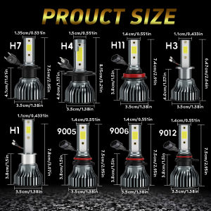 Heyword H8 H9 H11 Car Headlight H4 300W 120000LM LED Bulb Car 9006 9005 H7 6500K DOB Styling Auto Headlamp Fog Light Bulbs