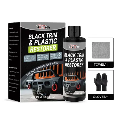 Homonth 100ML Car Plastics Restorer Car Scratch Remover Repair Agent Automotive Interior Cleaning Plastic Refreshing Coating Kit