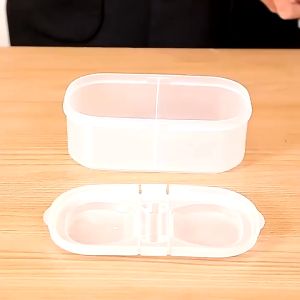 Cherry.Shop กล่องเก็บอาหาร เครื่องเทศ แบบสุญญากาศ ทรงสี่เหลี่ยม สีโปร่งใส