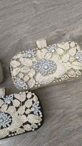 Tas Pesta Wanita Import Tas Kondangan Wanita Elegan Cantik Diamond Evening Bags 80033 003