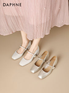 Daphne | New Summer Stylish Comfortable Thick Heeled Leather Shoes
