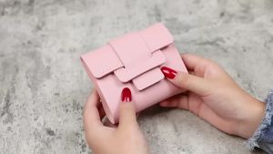 KAHASIL Dompet Lipat Wanita Mini Kecil Lucu Short Wallet Kulit PU Leather KHDP48