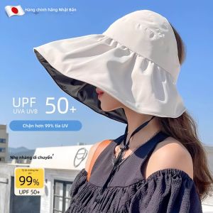 RUANFU | UV Sun Protection Hat Large Brim Black