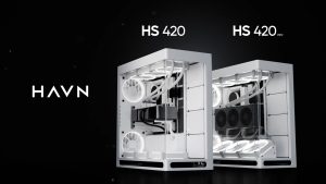 HAVN HS 420 VGPU HYBRID STRUCTURE MID TOWER CASE [BLACK/WHITE]