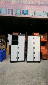 Tủ hồ sơ locker sắt 8 ngăn 10 ngăn 12 ngăn 15 ngăn có khóa riêng đựng hồ sơ văn phòng y hình dày dặn giá rẻ hcm