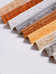 Waistline Self-Adhesive Ceiling 3D Stereo Wall Stickers Bedroom Cozy Modern Embellished Angle Top Corner Skirting Line Border Strip