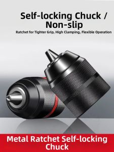 LECAN | Automatic Lock Ratchet Drill Chuck Keyless Power Tool Adapter