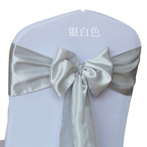 Satin Sash Bow Tie Self-Tie Wedding Decoration Chair - Shiny Look Luxury for Birthday Party Festival Hotel Holiday Dining Room