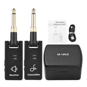 M-VAVE | M-VAVE WP-8 Wireless Guitar Transmitter Receiver System Charger Box Built-in Battery for Electric Guitar Performance Practice