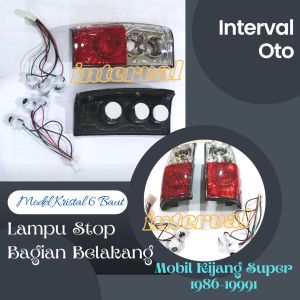 Aksesoris Lampu Mobil: Pemilihan Lampu Stop Kijang Super 1986-1991 & Lampu Bumper Belakang Kristal
