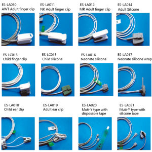 Reusable SPO2 Probe Sensor SPO2 Finger SensorTPU Material ShellBlood oxygen Saturation Data Monitoring Measurement Accurate Responses Fast.Compatible for S*PRING SPR9000 Digital Patient Monitors.