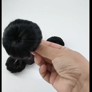 YOUJ Hair Bun Extension Wig Children Hairpiece Wavy Curly Messy Donut Chignons Hair Accessories for Kids Girls