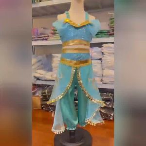 Halloween Girls Aladdin Jasmine Princess Suit Girls Performance Costume cosplay role-playing