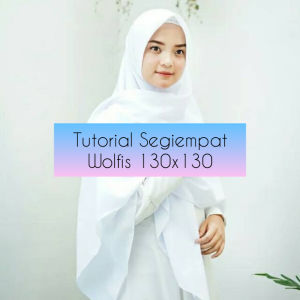 Hijab Segi Empat Jumbo Wolfis 130x130 Warna Hijau Army | Kerudung Segi Empat Jumbo Wolfis 130x130
