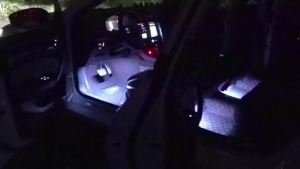 KEVANLY | 2/4in1 RGB Rainbow Atmosphere Decorative Lamp 12/18 LED Neon Car Interior Ambient Foot Light Wireless Remote USB APP Control