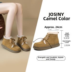 Josiny | British Style High Top Insulated Thick Boots