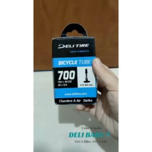 Deli tire Ban dalam sepeda fixie 700 x 19/23c presta valve