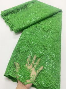 African Lace Fabric High Quality Nigeria Lace French Mesh Lace Fabric Embroidered Dubai Guipure Lace Lace Mesh 5 Yards