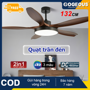 Quạt trần GOGEOUS size lớn cho phòng khách/phòng ngủ/phòng làm việc có điều khiển từ xa 6 tốc độ gió