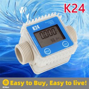K24 Digital Turbine Flowmeter Diesel Universal Turbine Digital Fuel Flow Meter Widely Used For Chemicals Water Turbine Flowmeter