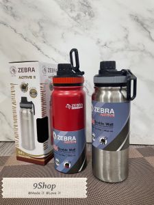 [Cam kết chính hãng] Bình nước thể thao giữ nhiệt cao cấp ZEBRA Active - made in Thái Lan Inox sus 304 - 600ml