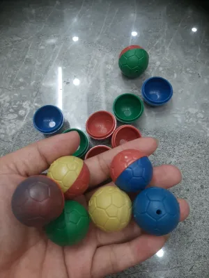 combo 100 quả vỏ banh nhựa size 28mm (có lỗ)