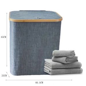 Luxury Foldable Bathroom Laundry Basket Cloth Art Home Storage Basket Light Luxury Washing Basket Nordic Style Design Rabbit