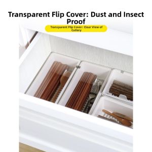 ZUNYI | Drainable Kitchen Utensil Storage Box with Lid
